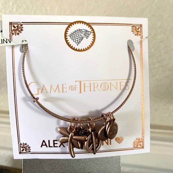 Alex & Ani Game of Thrones Sansa Stark Bangle Bracelet- Antique Rose Gold- NWT - Picture 4 of 4